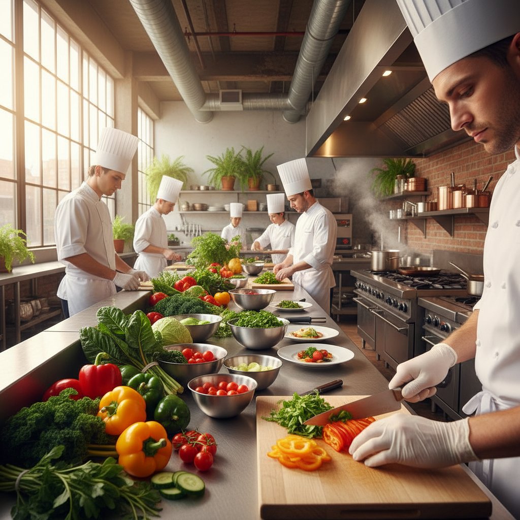Zegupu kitchen preparing healthy meals